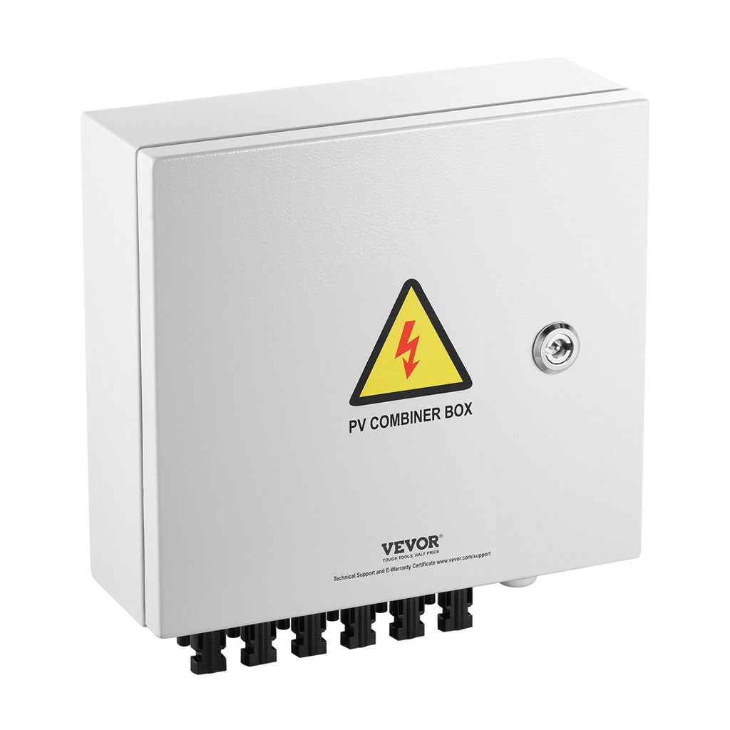Saulės elektrinės sujungimo dėžutė VEVOR SP-HL-S252810-10A, 6 įvadų