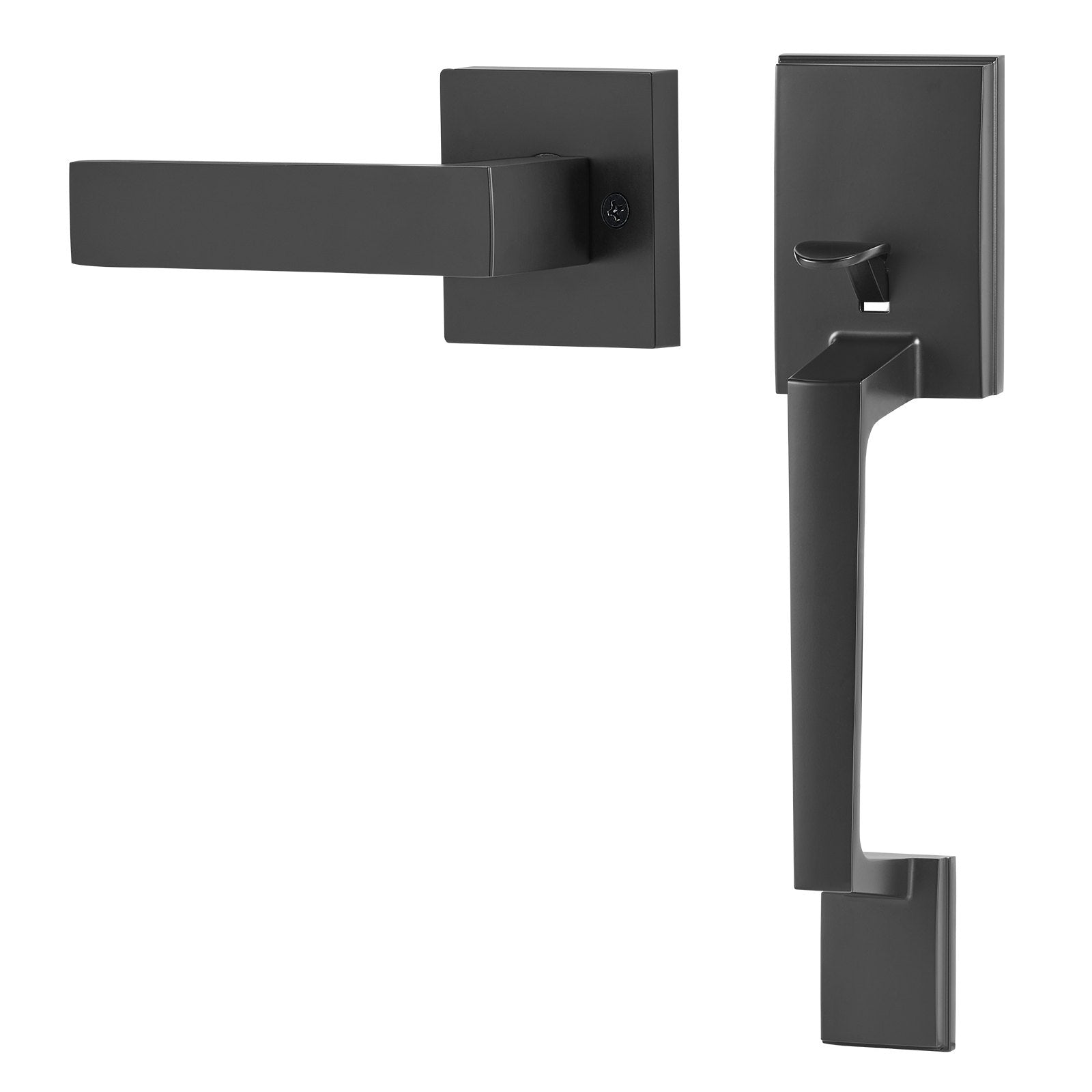 Lauko durų rankena VEVOR DT1103-PS-BLK, reguliuojamas skylių atstumas