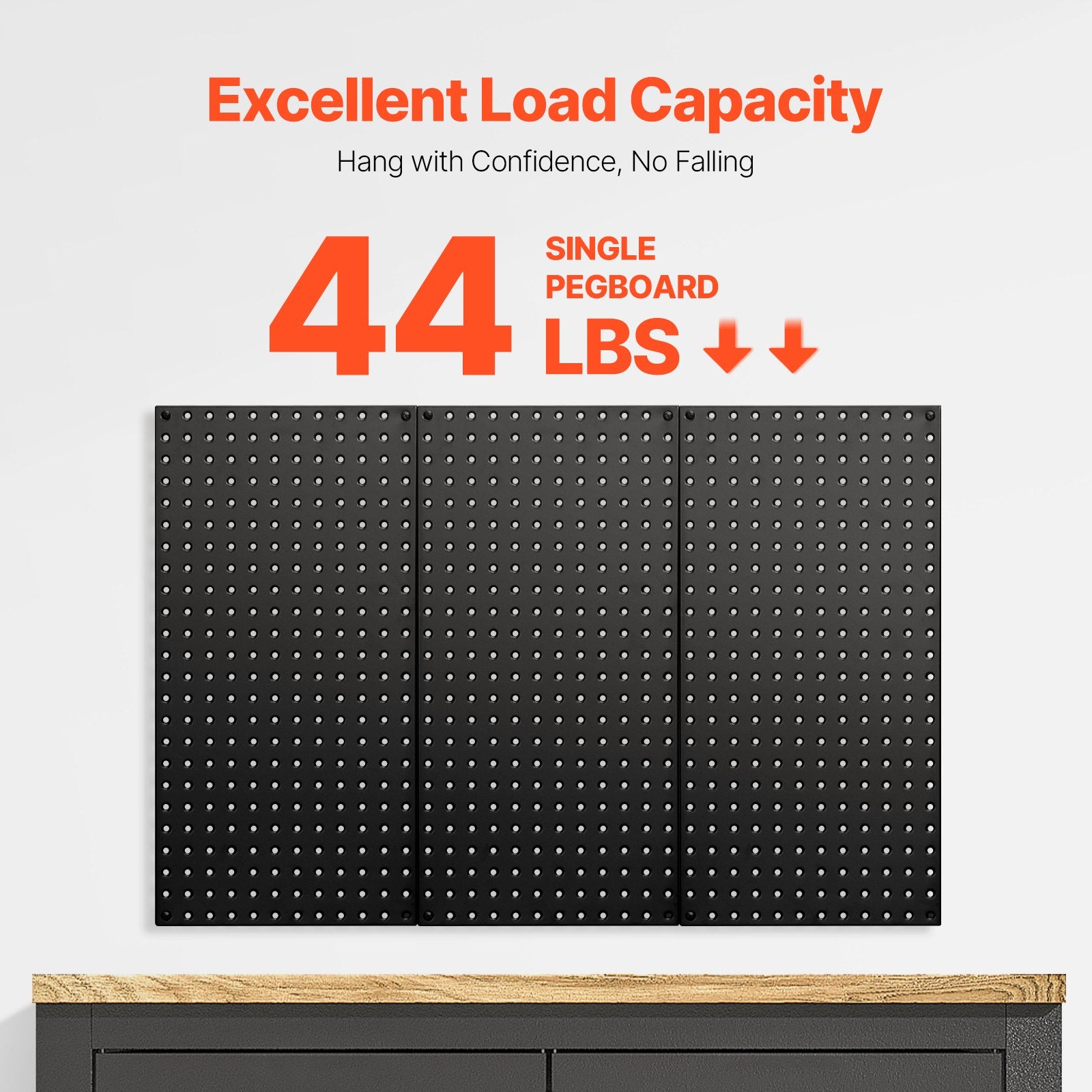 Perforuotos sienelės įrankiams VEVOR SKU2-PEGBOARD KIT, 3 vnt. komplektas