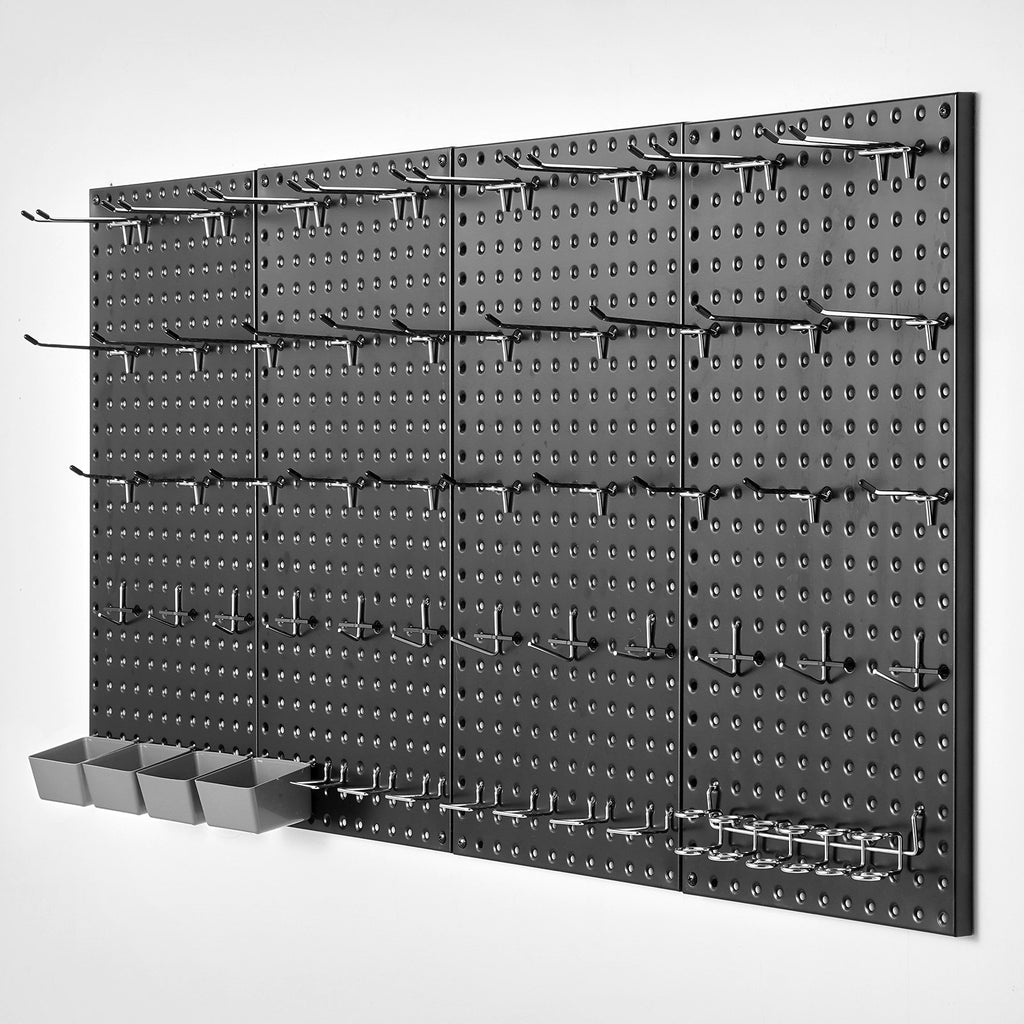 Metalinės perforuotos sienelės VEVOR SKU6-PEGBOARD KIT, 4 vnt.