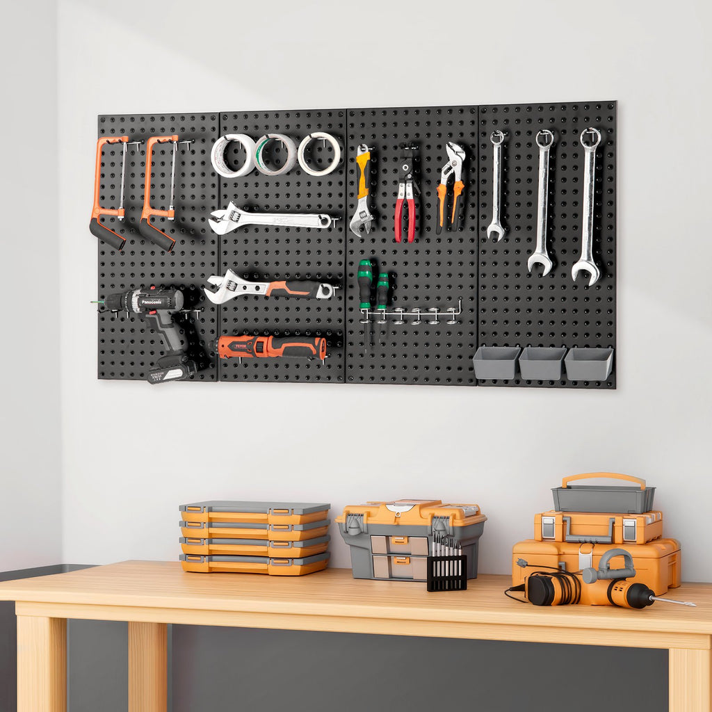 Metalinės perforuotos sienelės įrankiams VEVOR SKU3-PEGBOARD KIT, 4 vnt. komplektas