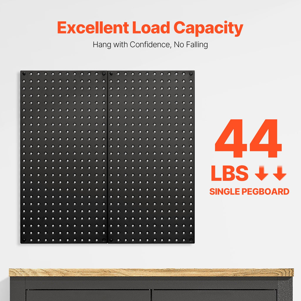 Metalinis įrankių sienelės skydas VEVOR SKU4-PEGBOARD KIT, 81 x 41 cm
