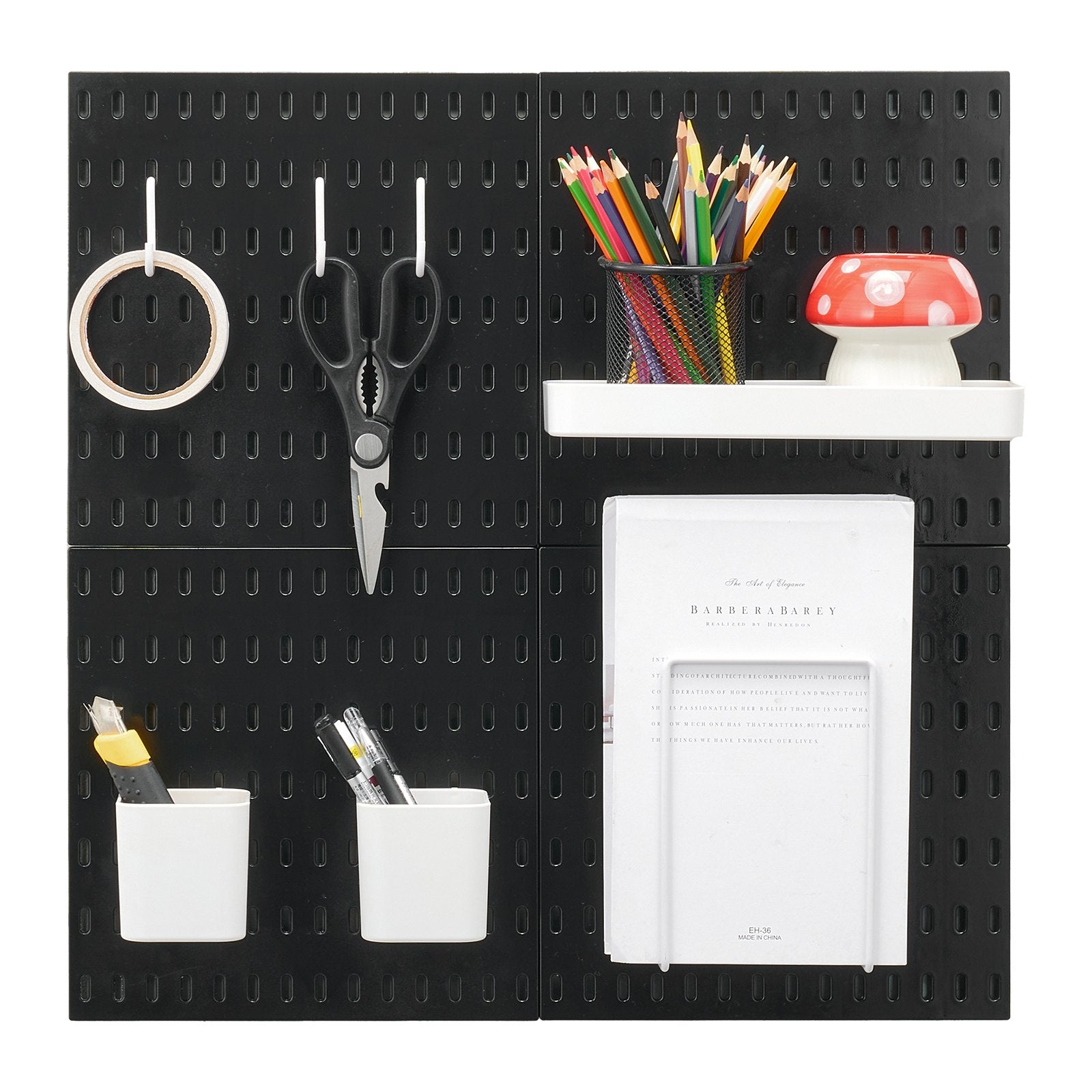 Perforuota sienelė įrankiams VEVOR SKU7-PLASTIC PEGBOARD, 4 vnt. rinkinys