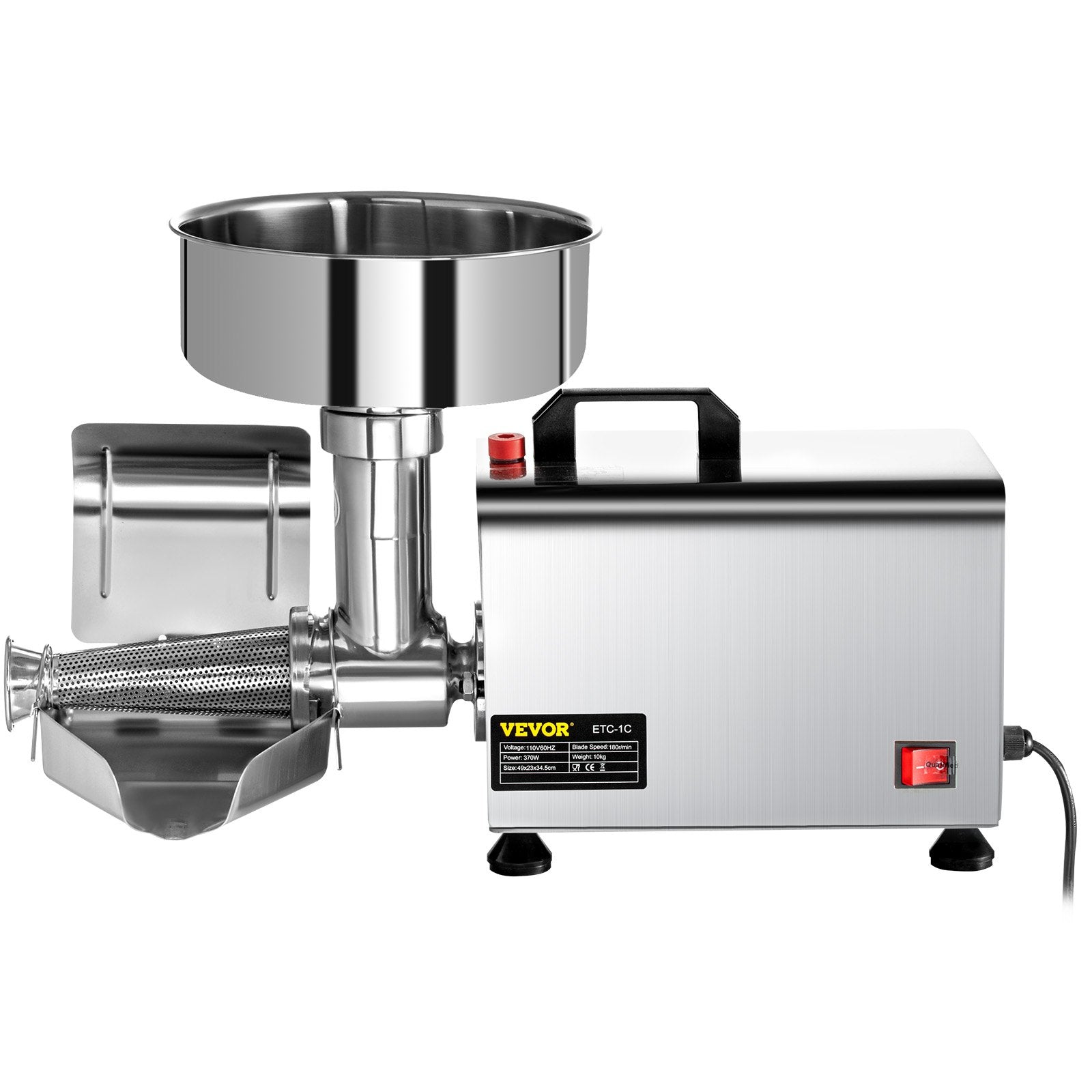 Elektrinė pomidorų trintuvė VEVOR ETC-1C, 370 W