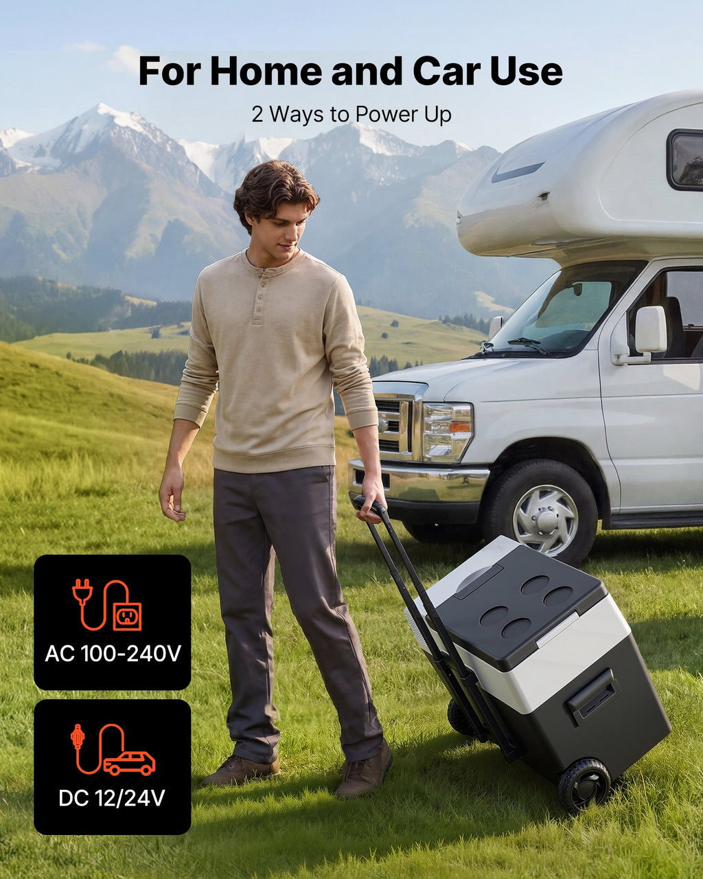 Automobilinis šaldytuvas VEVOR FC040, 40 l talpos