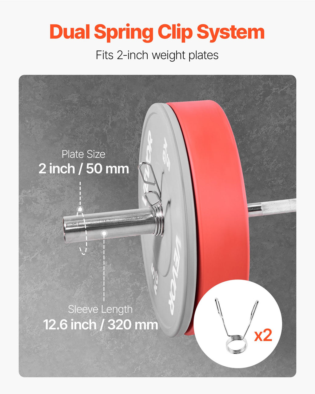 Olimpinis grifas VEVOR OB-72, 227 kg apkrova