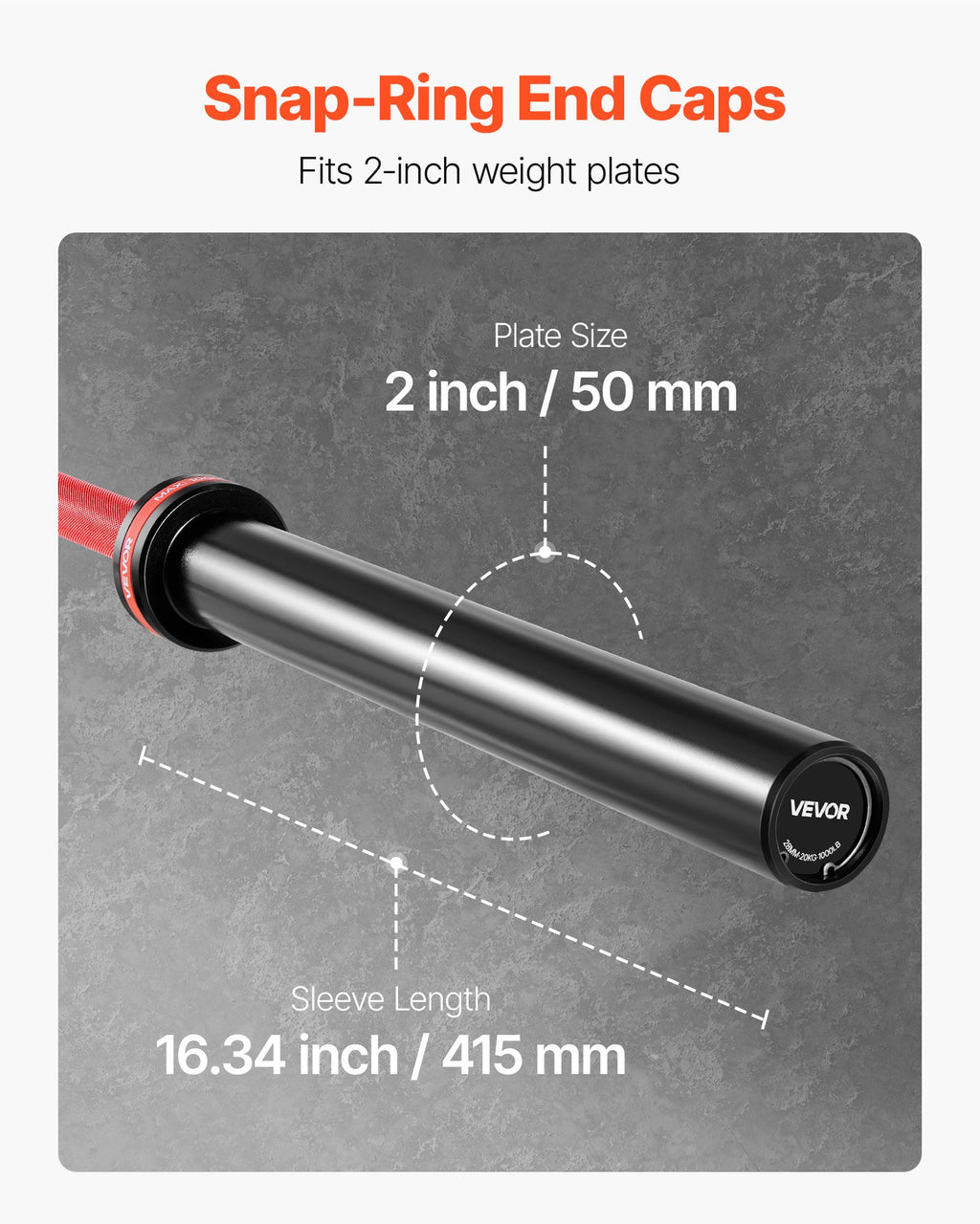 Olimpinis grifas VEVOR RS2200, 453 kg keliamoji galia