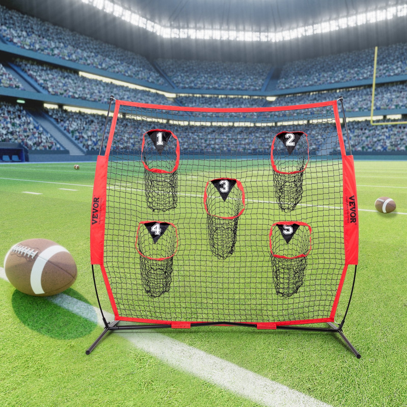 Amerikietiško futbolo treniruočių tinklas VEVOR SSPDYGLQ001, 1,8 x 1,8 m