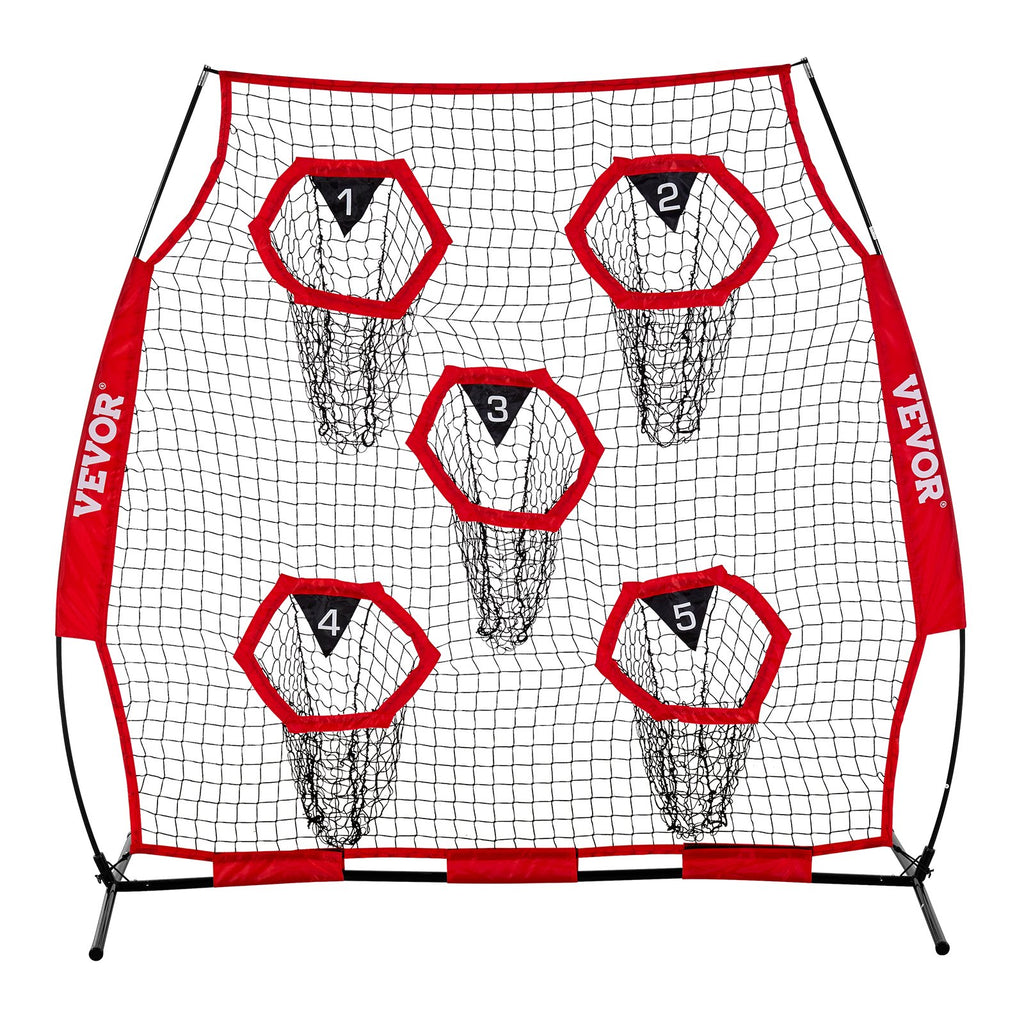 Amerikietiško futbolo treniruočių tinklas VEVOR DKS-6601R, 183x183 cm