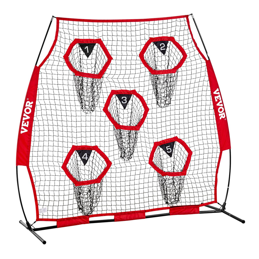 Amerikietiško futbolo treniruočių tinklas VEVOR DKS-6601R, 183x183 cm
