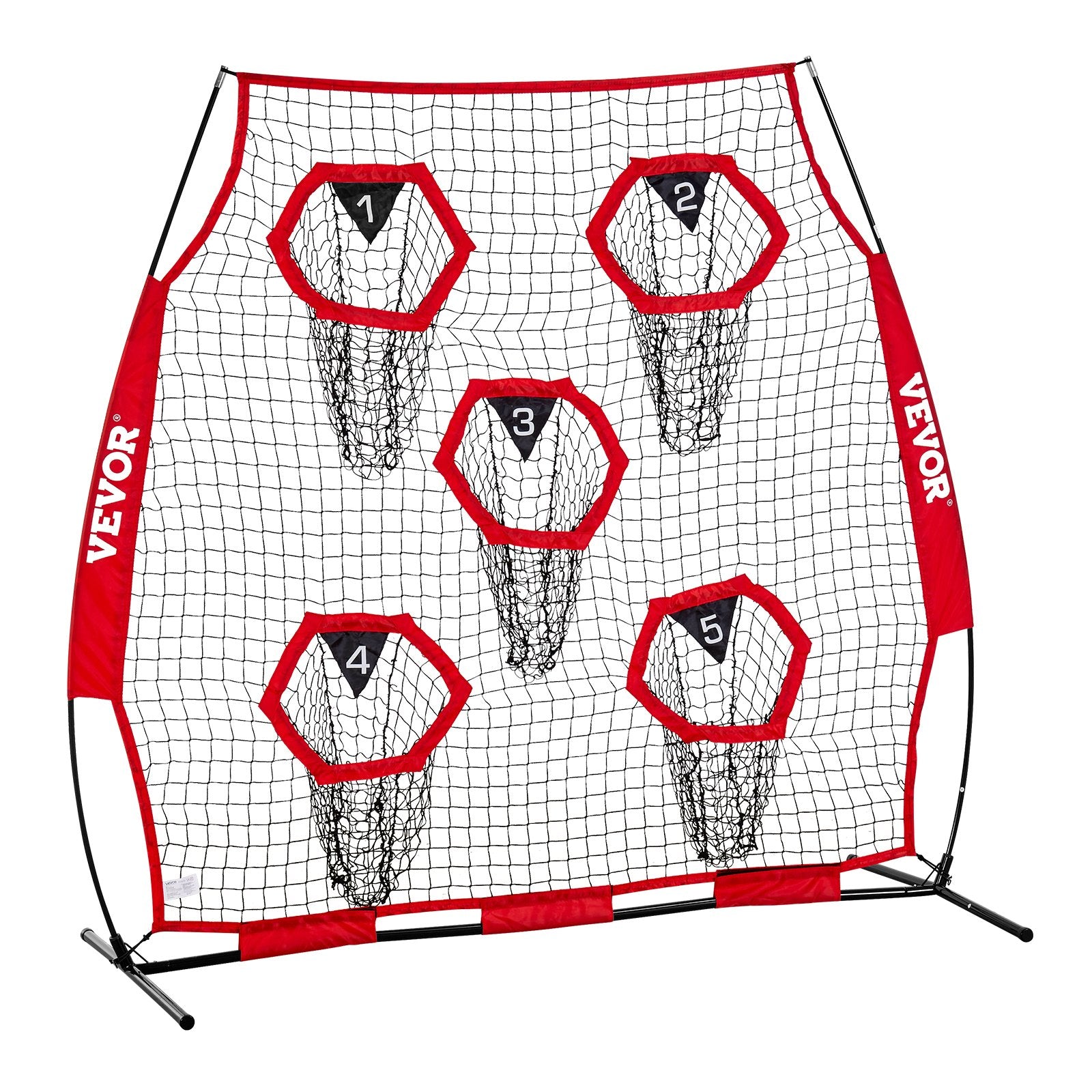 Amerikietiško futbolo treniruočių tinklas VEVOR DKS-6601R, 183x183 cm