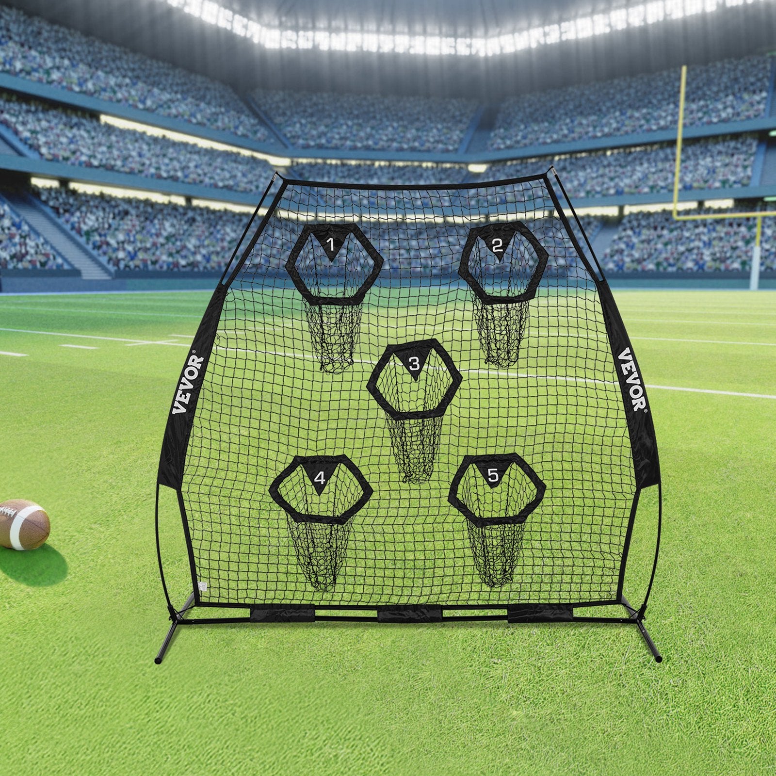 Futbolo treniruočių tinklas VEVOR DKS-7701B, 2133,6 x 2133,6 mm