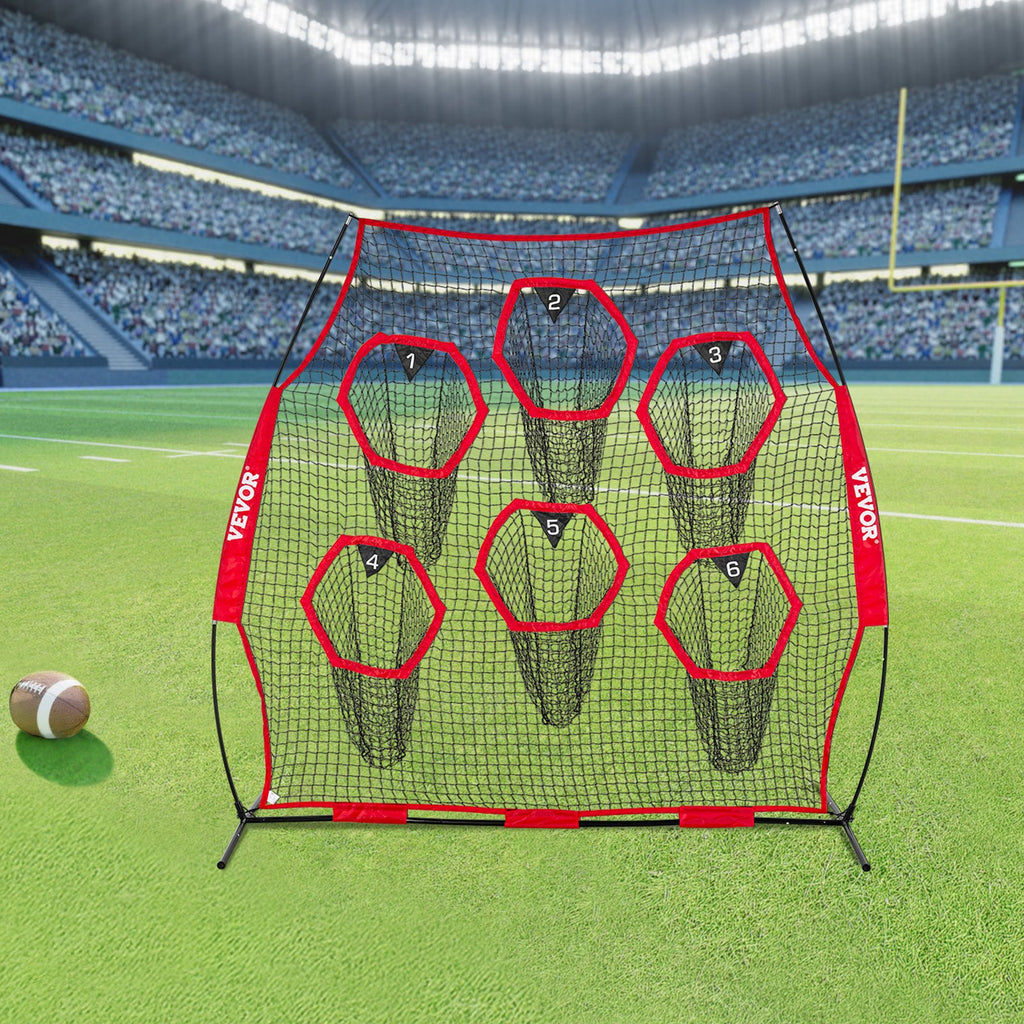 Amerikietiško futbolo treniruočių tinklas VEVOR DKS-8801R, 2,4 x 2,4 m