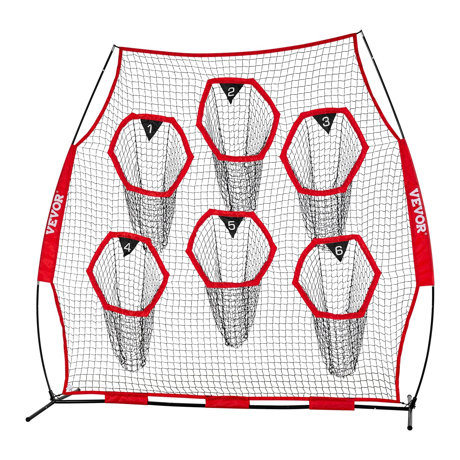 Amerikietiško futbolo treniruočių tinklas VEVOR DKS-8801R, 2,4 x 2,4 m