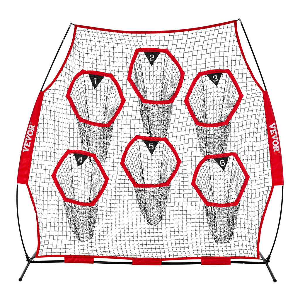 Amerikietiško futbolo treniruočių tinklas VEVOR DKS-8801R, 2,4 x 2,4 m