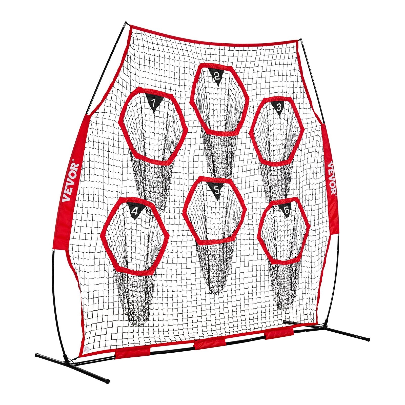 Amerikietiško futbolo treniruočių tinklas VEVOR DKS-8801R, 2,4 x 2,4 m