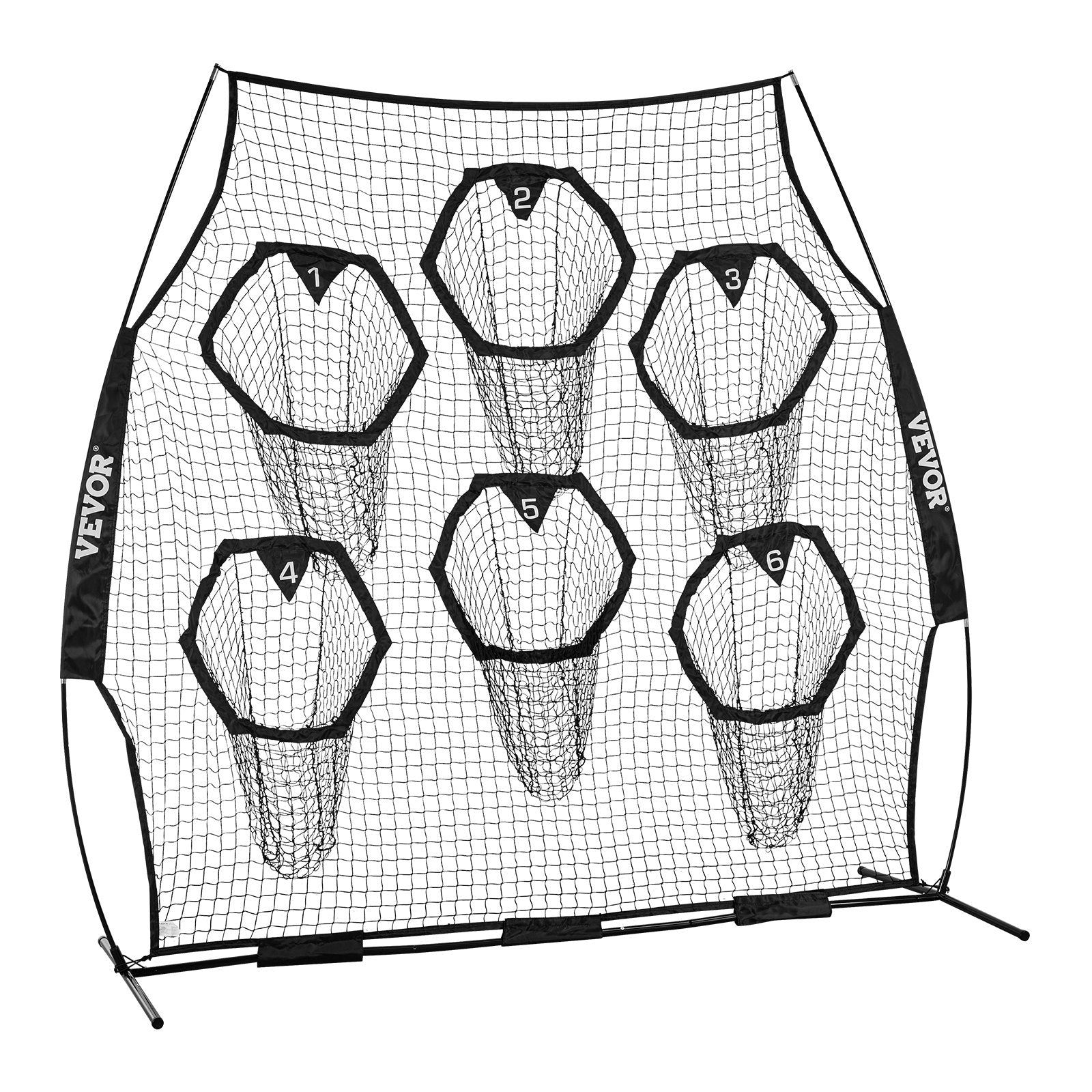 Amerikietiško futbolo treniruočių tinklas VEVOR DKS-8801B, 2,4 x 2,4 m