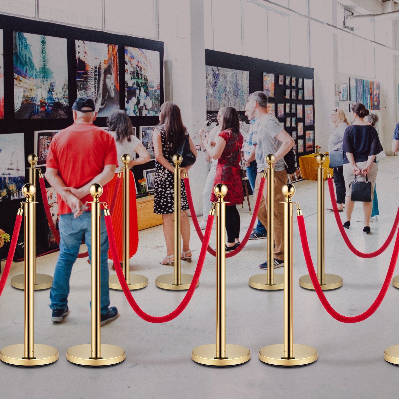 Eilių atitvarai VEVOR VV-SS-GRR8QT, 8 vnt. komplektas