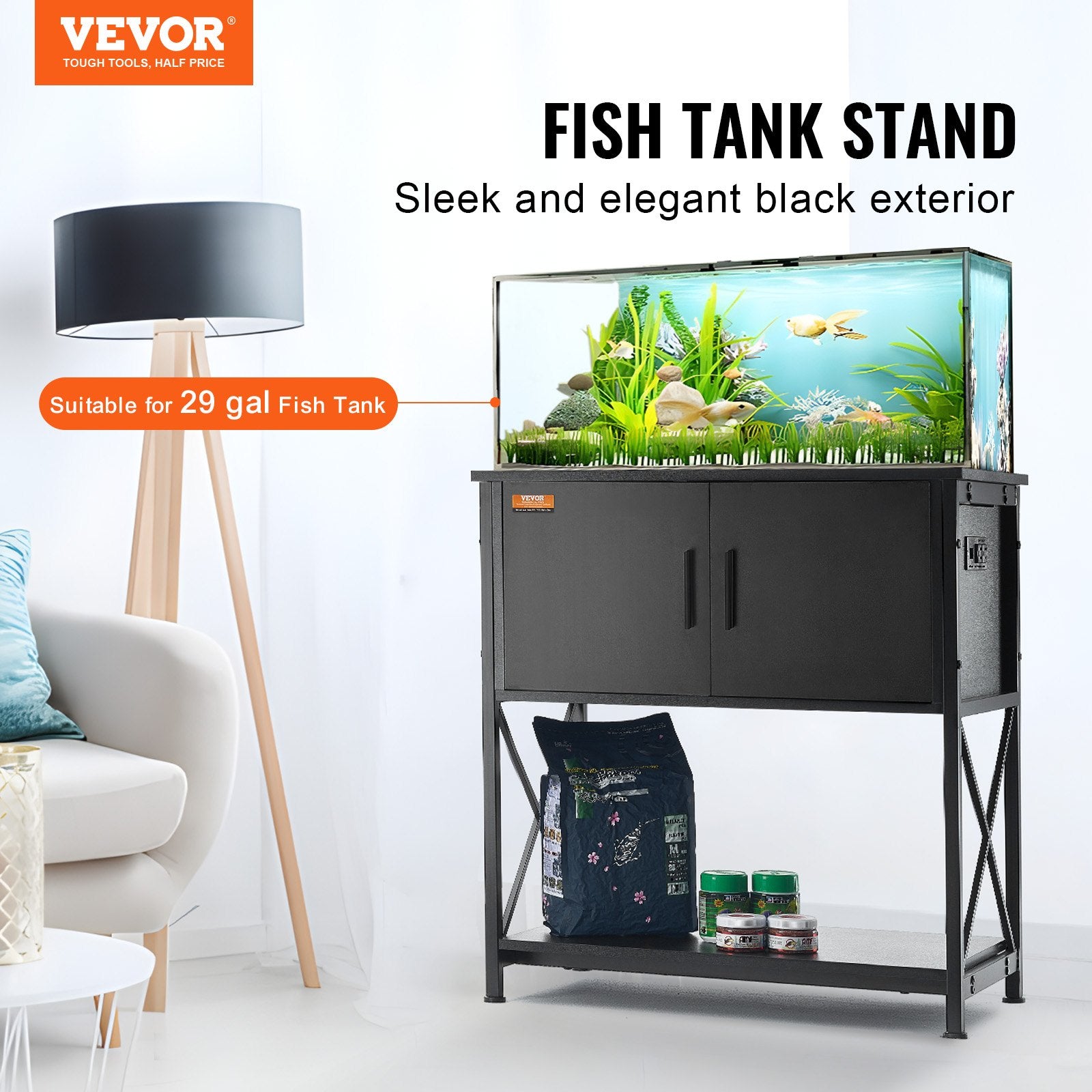 Akvariumo stovas VEVOR GSSU-FTS019, 110 kg apkrova