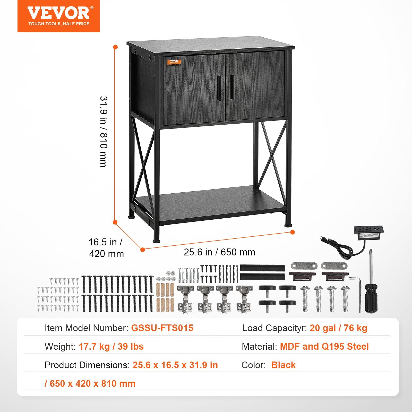 Akvariumo stovas VEVOR GSSU-FTS016, 76 kg apkrova