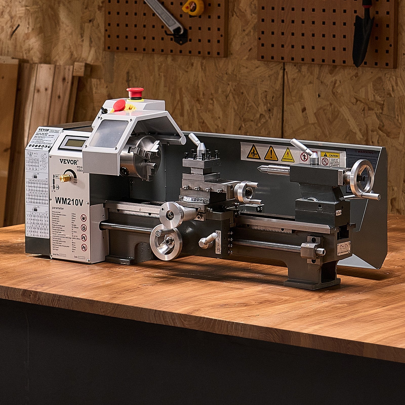 Metalo tekinimo staklės VEVOR WM210V, 550 W