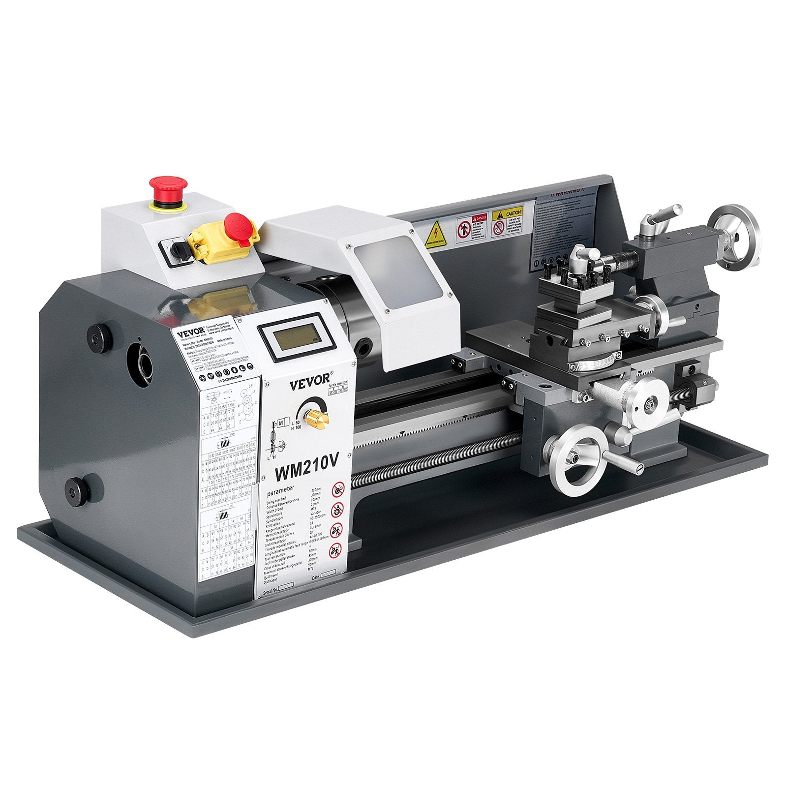 Metalo tekinimo staklės VEVOR WM210V, 550 W