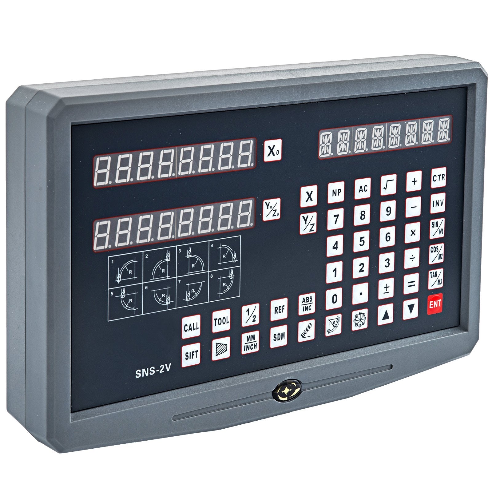 Skaitmeninė rodmenų sistema (DRO) VEVOR 2 ašių, 1000 mm ir 250 mm eiga