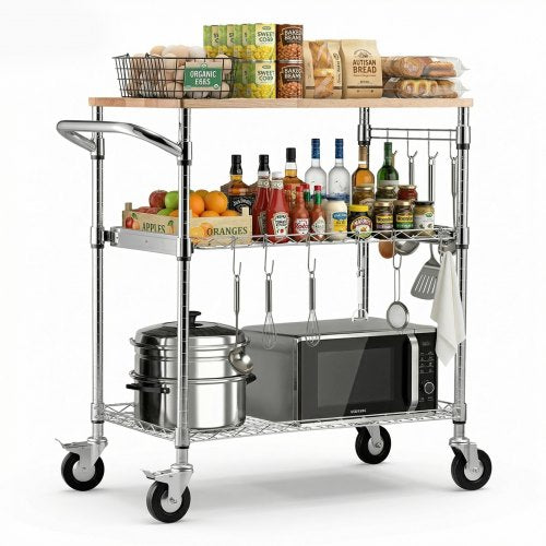 Virtuvinis vežimėlis VEVOR LX-C9394, 300 kg apkrova