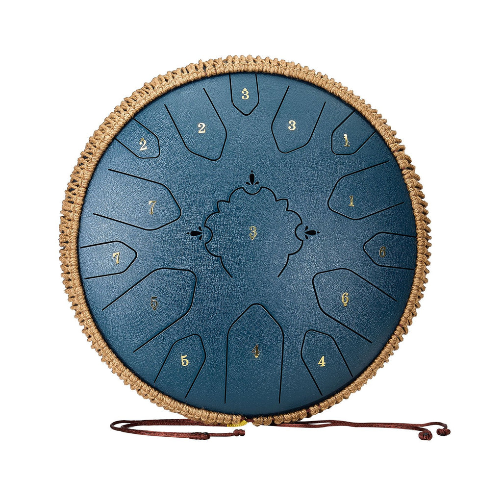 Plieno liežuvėlių būgnas VEVOR 13 inch-D major-Navy Blue, 33 cm