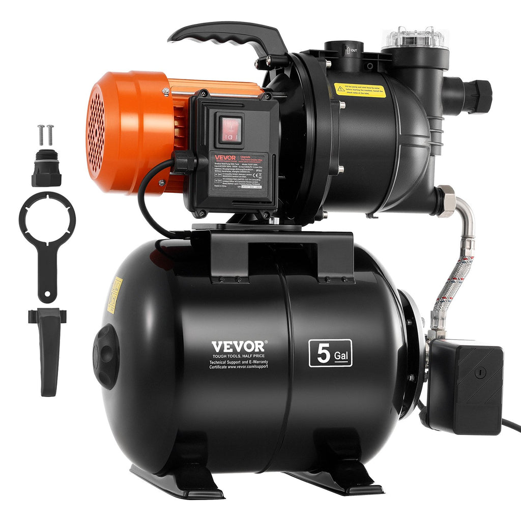 Vandens siurblys su hidroforu VEVOR FSGP1300C, 1100 W