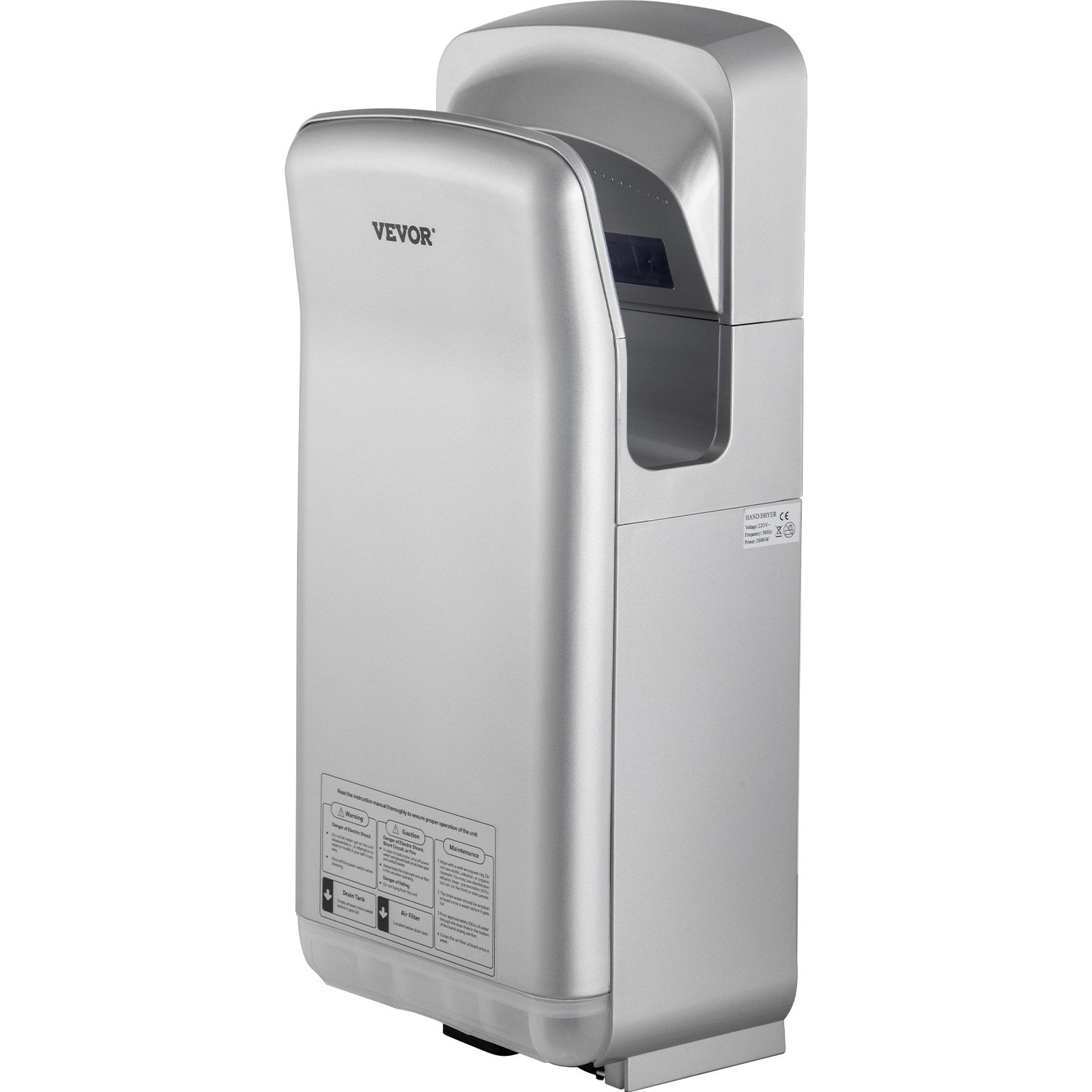 Rankų džiovintuvas VEVOR VV-JHD-YS, 2000 W