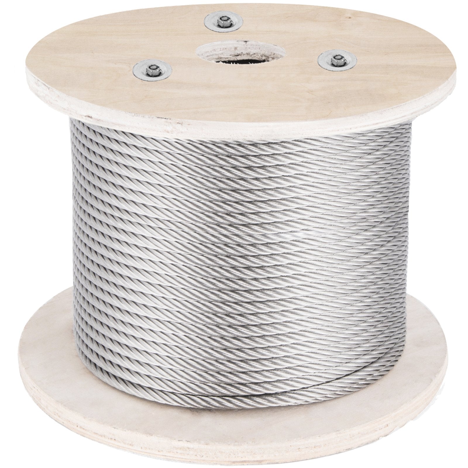 Plieninis trosas VEVOR 316, 4 mm skersmens, 152 m ilgio