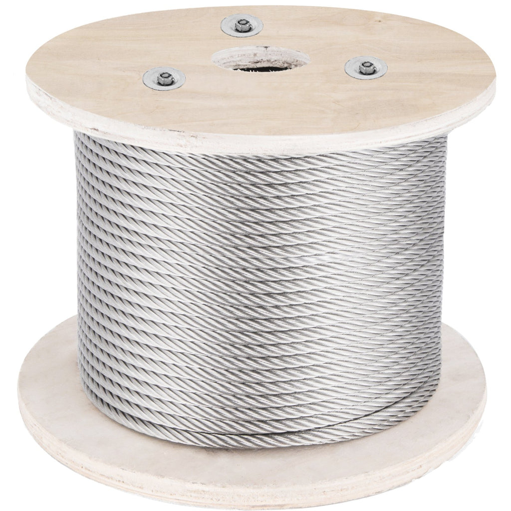 Plieninis trosas VEVOR 316, 4 mm skersmens, 152 m ilgio