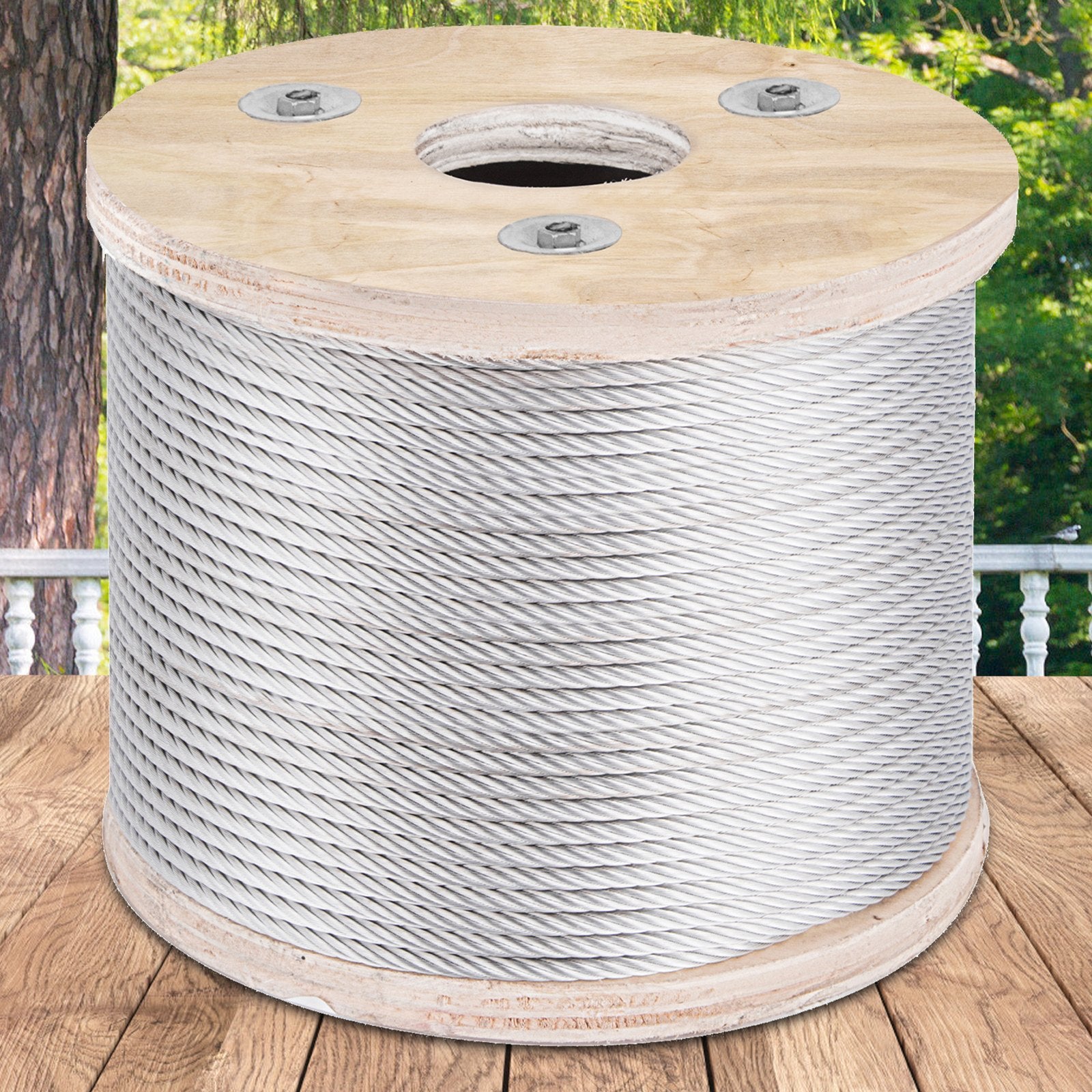 Plieninis trosas VEVOR 304 Stainless Steel, 76 m ilgio