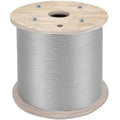 Plieninis trosas VEVOR T304 7x19, 6.4 mm x 61 m