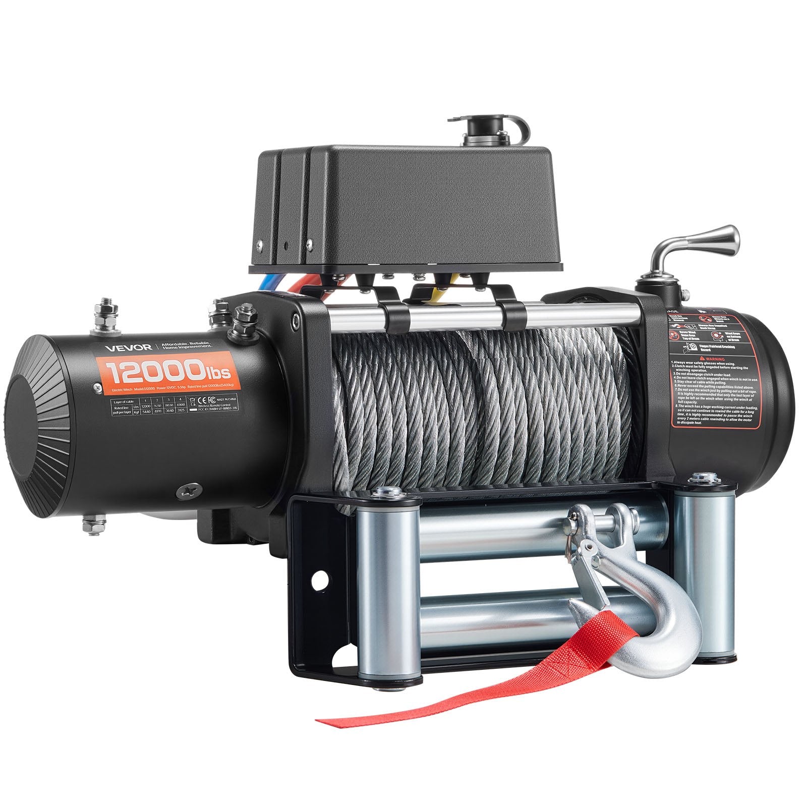 Elektrinė gervė VEVOR S12000, 5400 kg traukos galia
