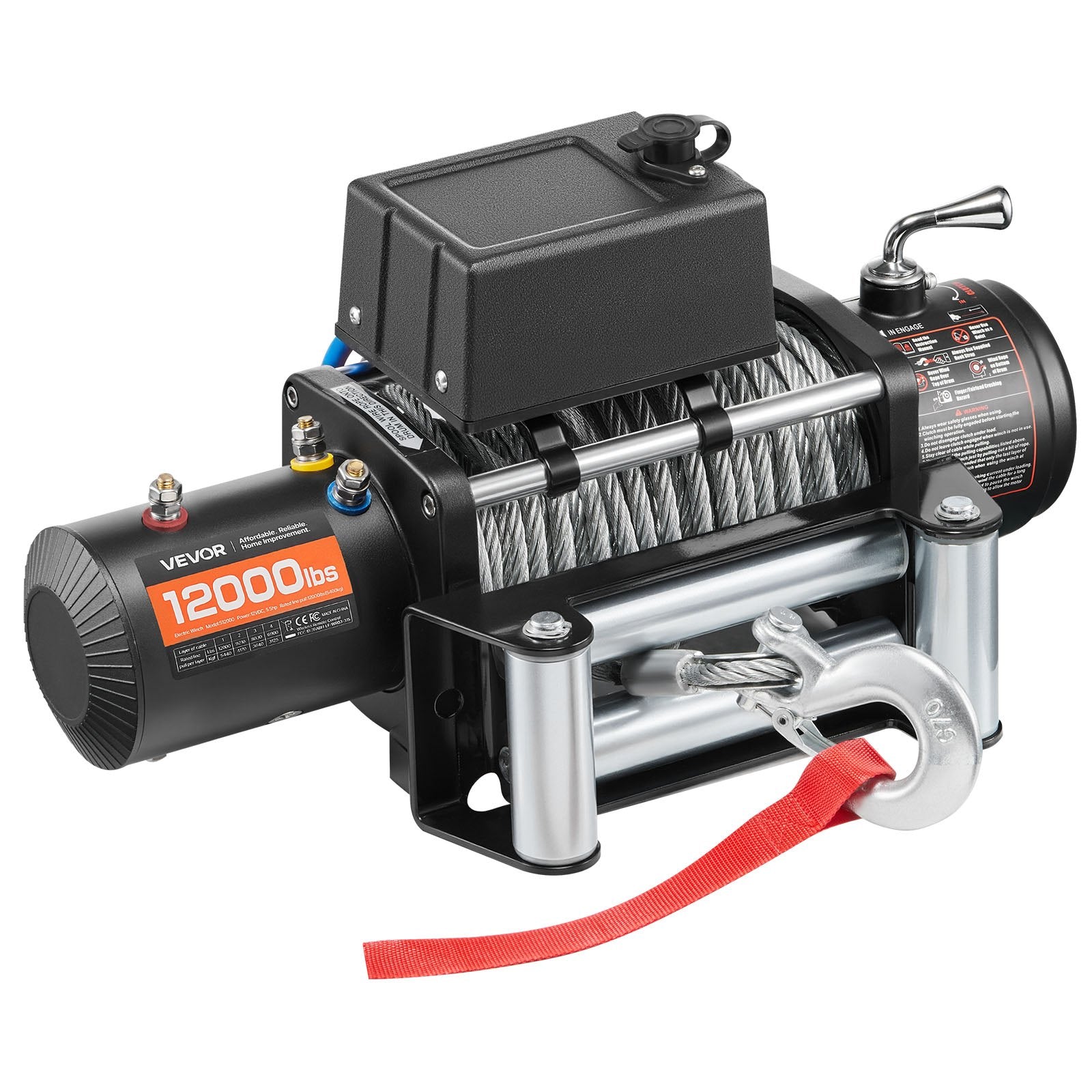 Elektrinė gervė VEVOR S12000, 5400 kg traukos galia