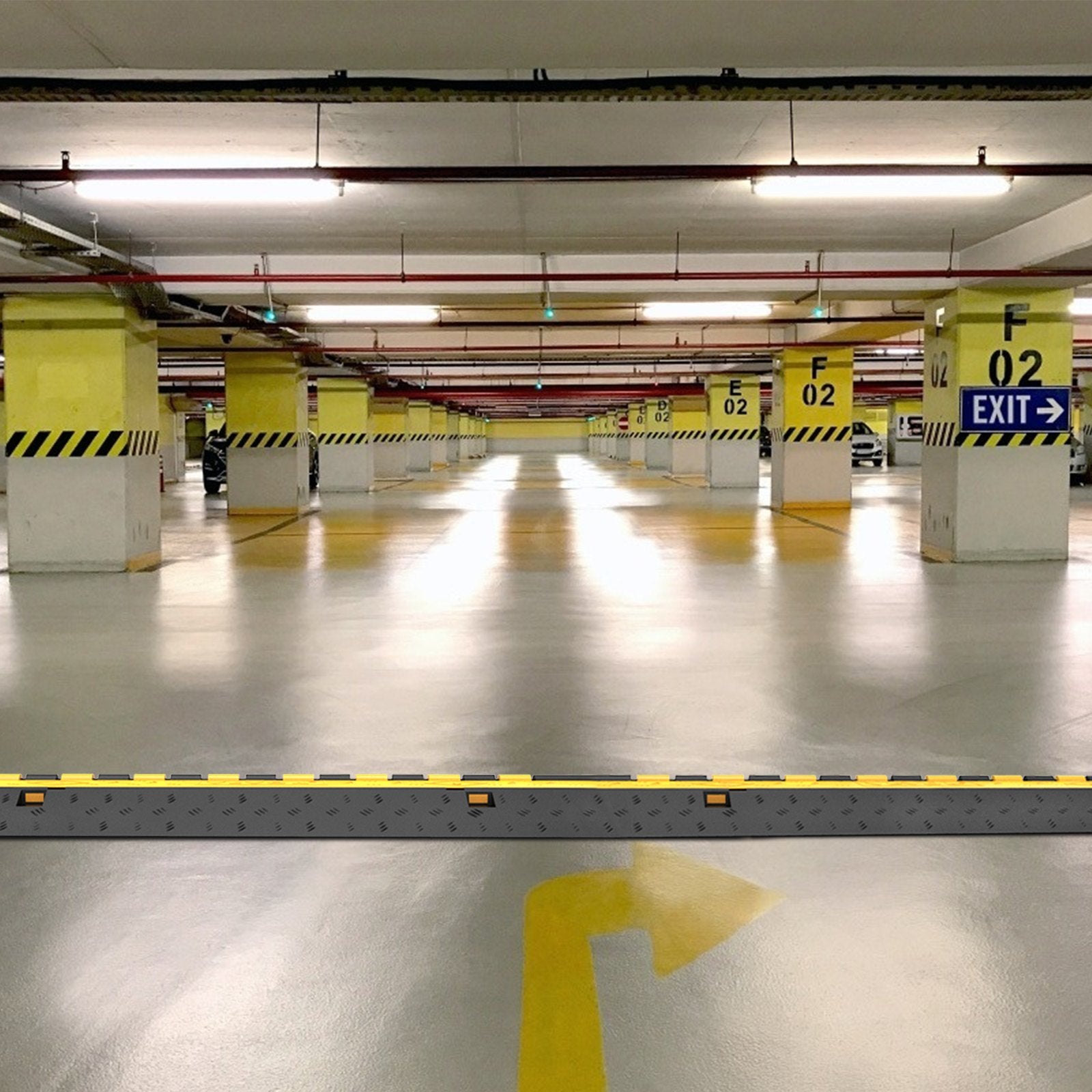 Guminė kabelių apsauga VEVOR GXB4TZ1000X250X50, 2 kanalų, 4 vnt.
