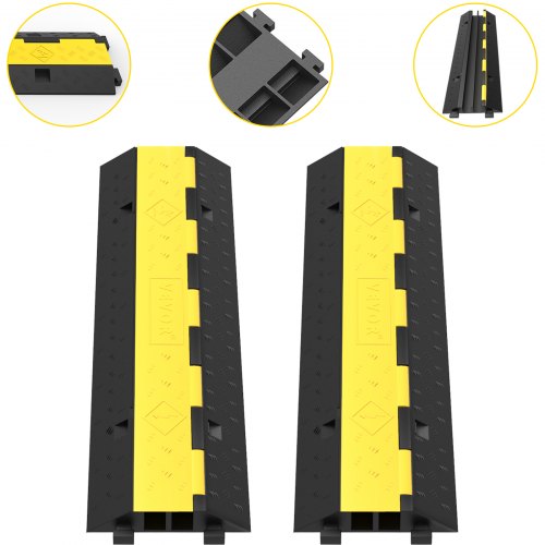 Kabelių apsauga VEVOR VV-GXB11000B-2C2PACK, 2 kanalų, 5 t apkrova