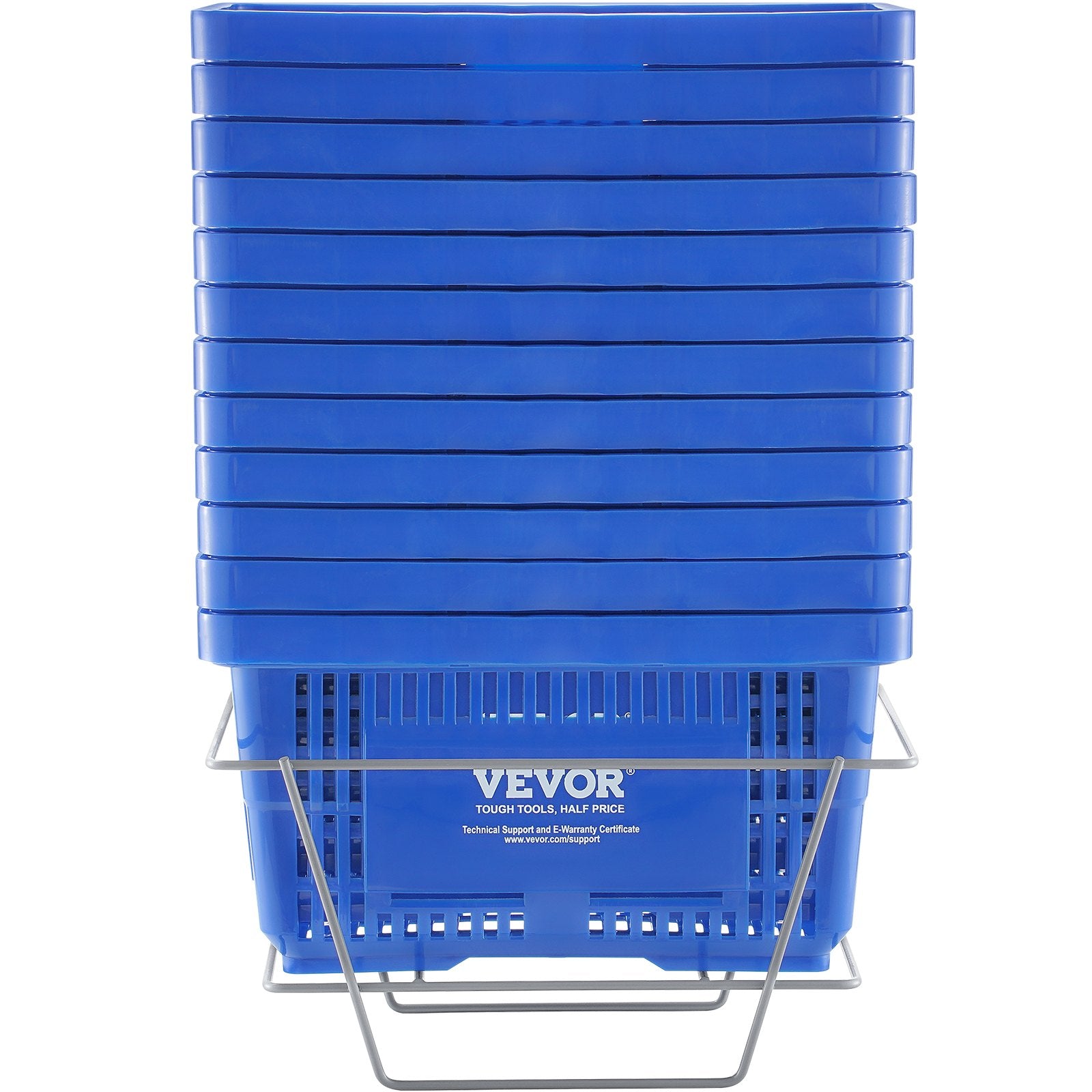 Pirkinių krepšelių rinkinys VEVOR LB-B0051-1, 12 vnt., 24 l