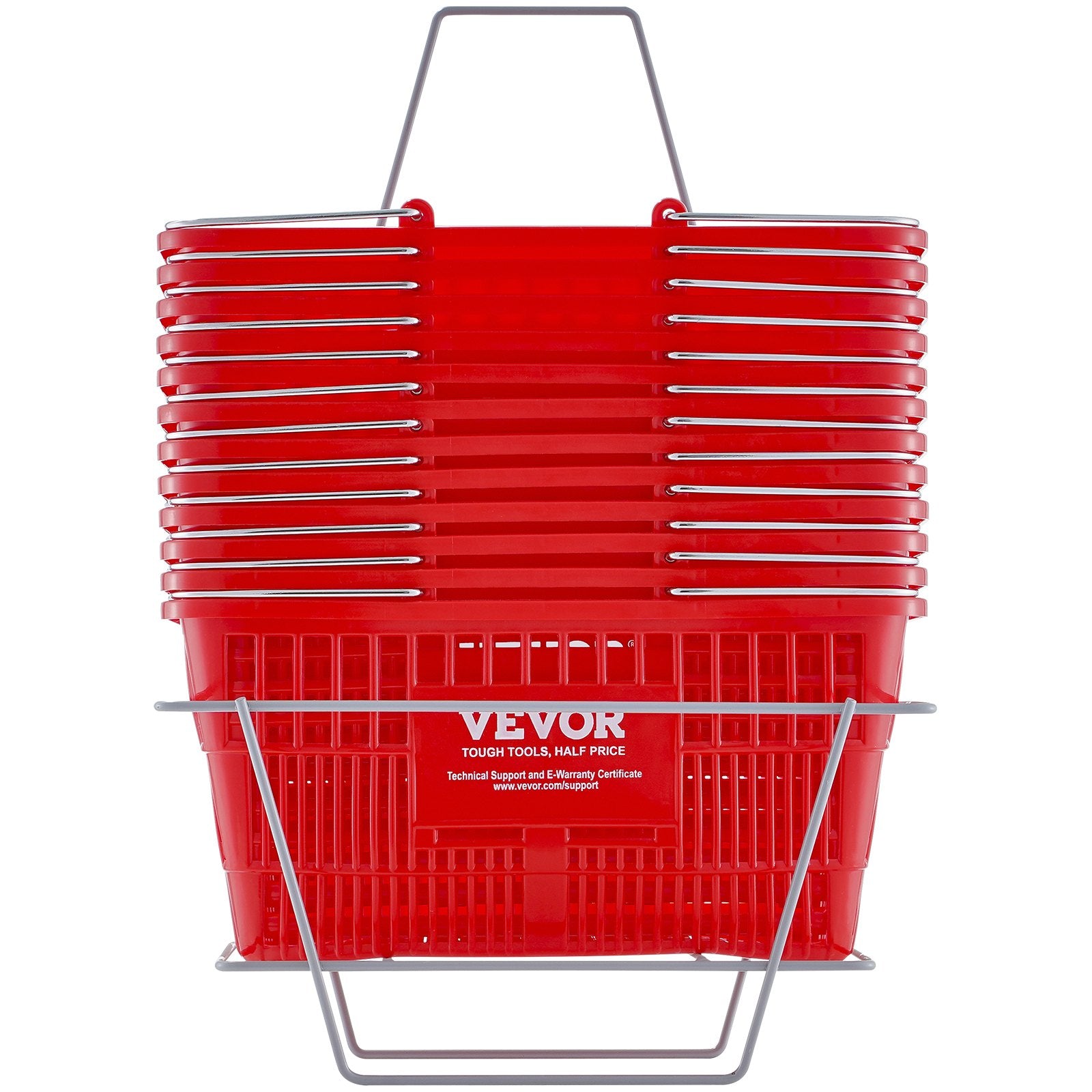 Pirkinių krepšelių rinkinys VEVOR LB-B003-5, 12 vnt., 21 l