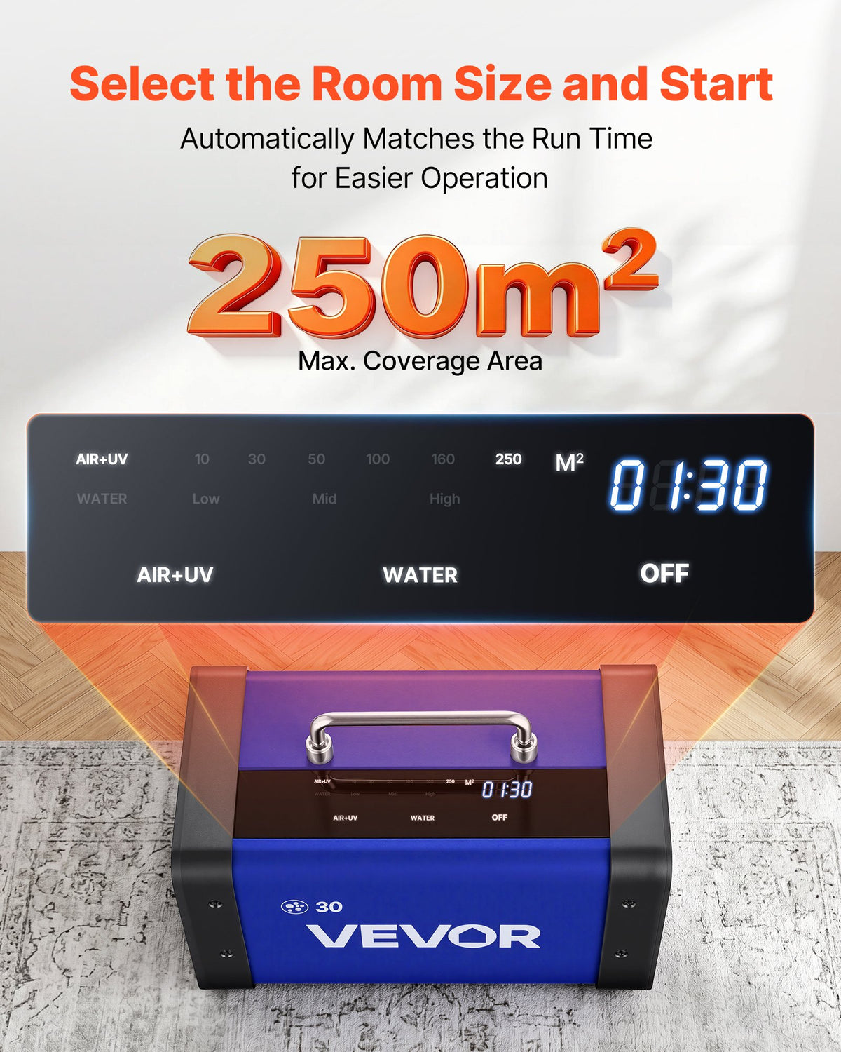 Ozono generatorius VEVOR HS-B03-EU, 30000 mg/h
