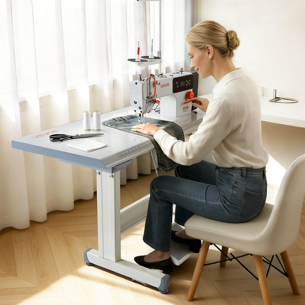 Pramoninė siuvimo mašina VEVOR JK9808T, 550W
