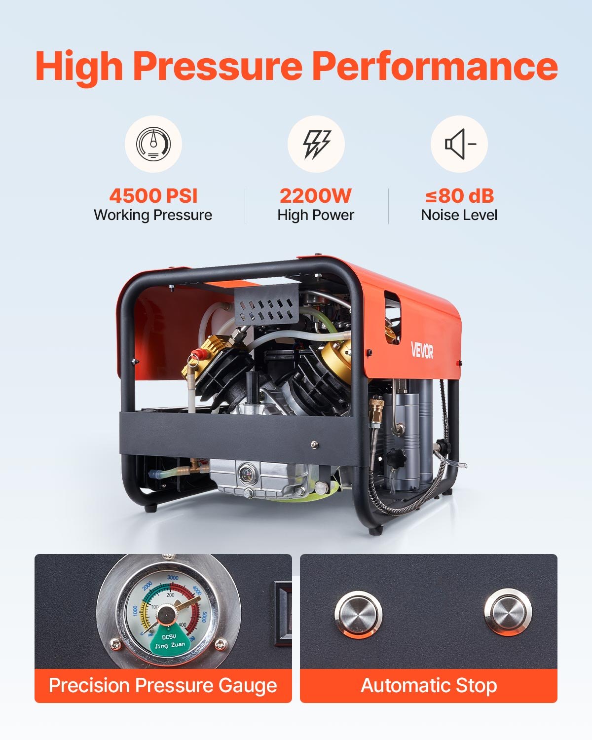 PCP oro kompresorius VEVOR GYQSYSJ2GNZS6QWPP001V2, 2200 W