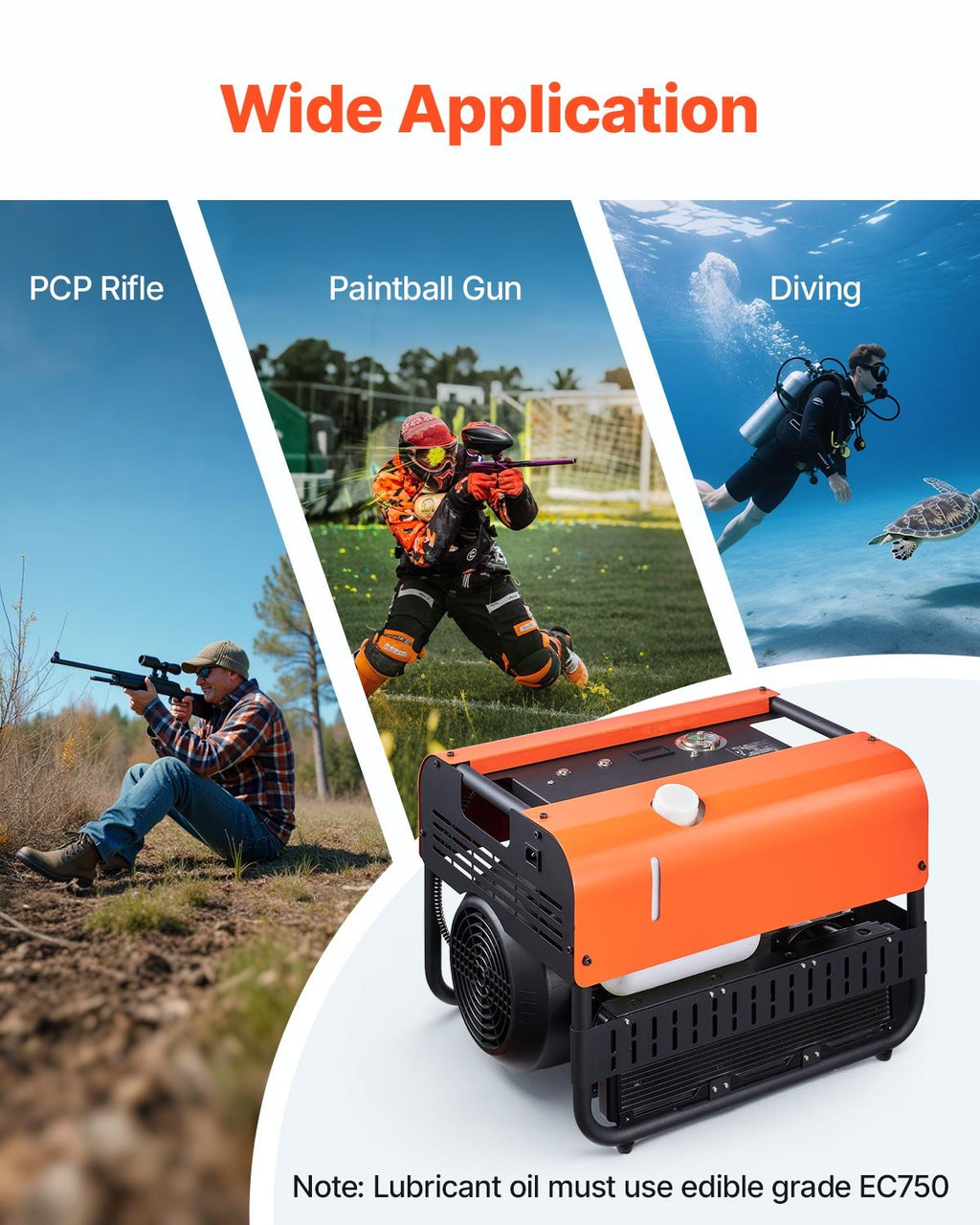 PCP oro kompresorius VEVOR GYQSYSJ2GNZS6QWPP001V2, 2200 W