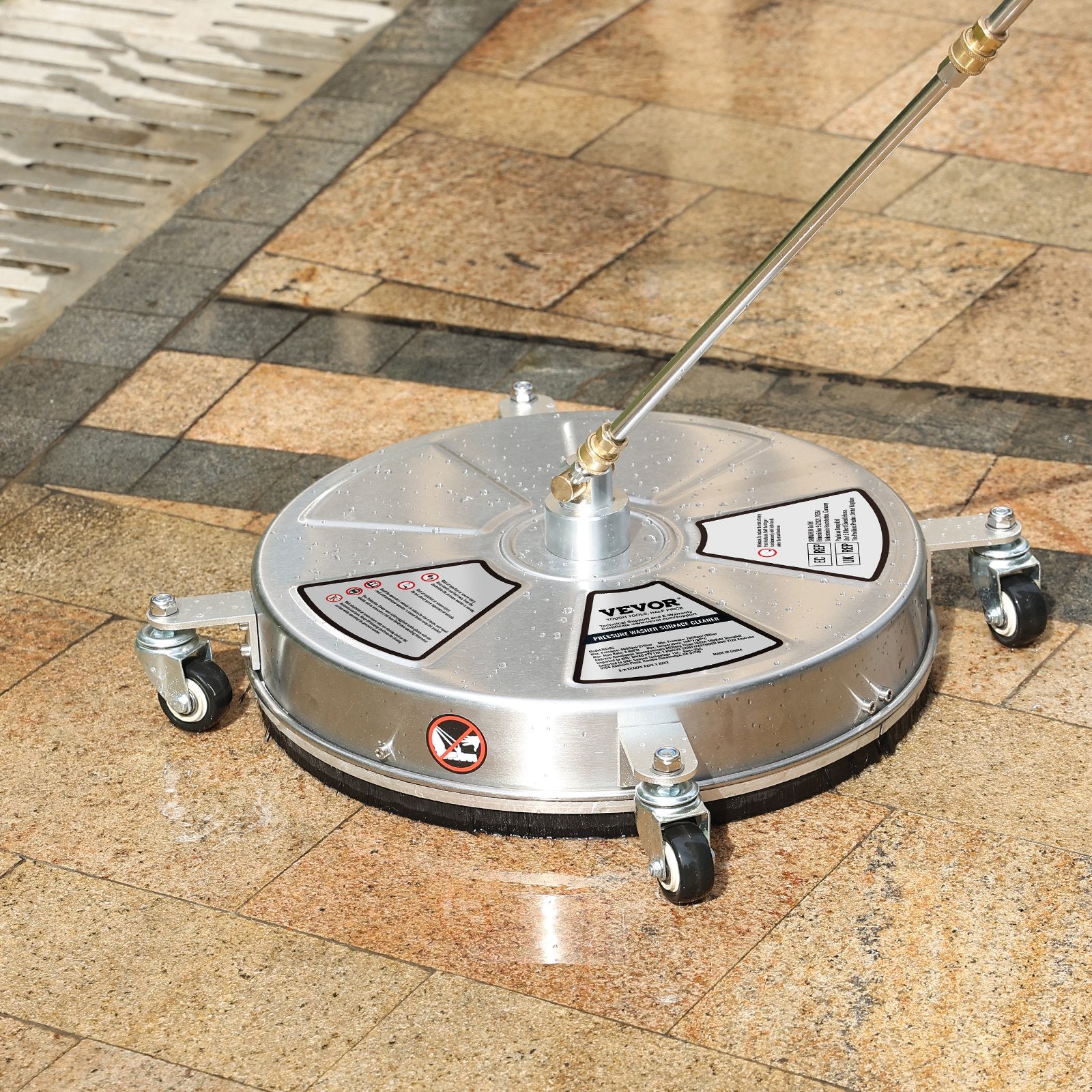 Aukšto slėgio plovimo įrenginio paviršių valiklis VEVOR BS18S, 45,7 cm (18"), 4000 PSI
