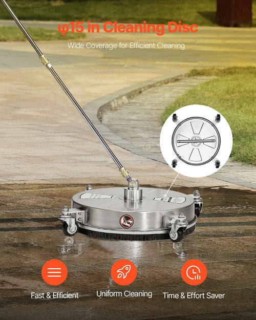 Aukšto slėgio plovimo įrenginio paviršių valiklis VEVOR QD-XDP10, 4000 PSI
