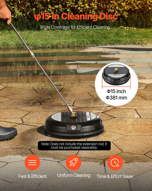 Aukšto slėgio plovimo įrenginio paviršių valiklis VEVOR QD-XDP06, 3000 PSI