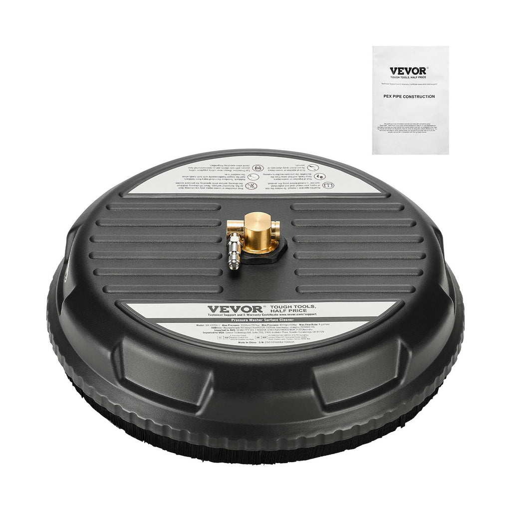 Aukšto slėgio plovimo įrenginio paviršių valiklis VEVOR QD-XDP06, 3000 PSI