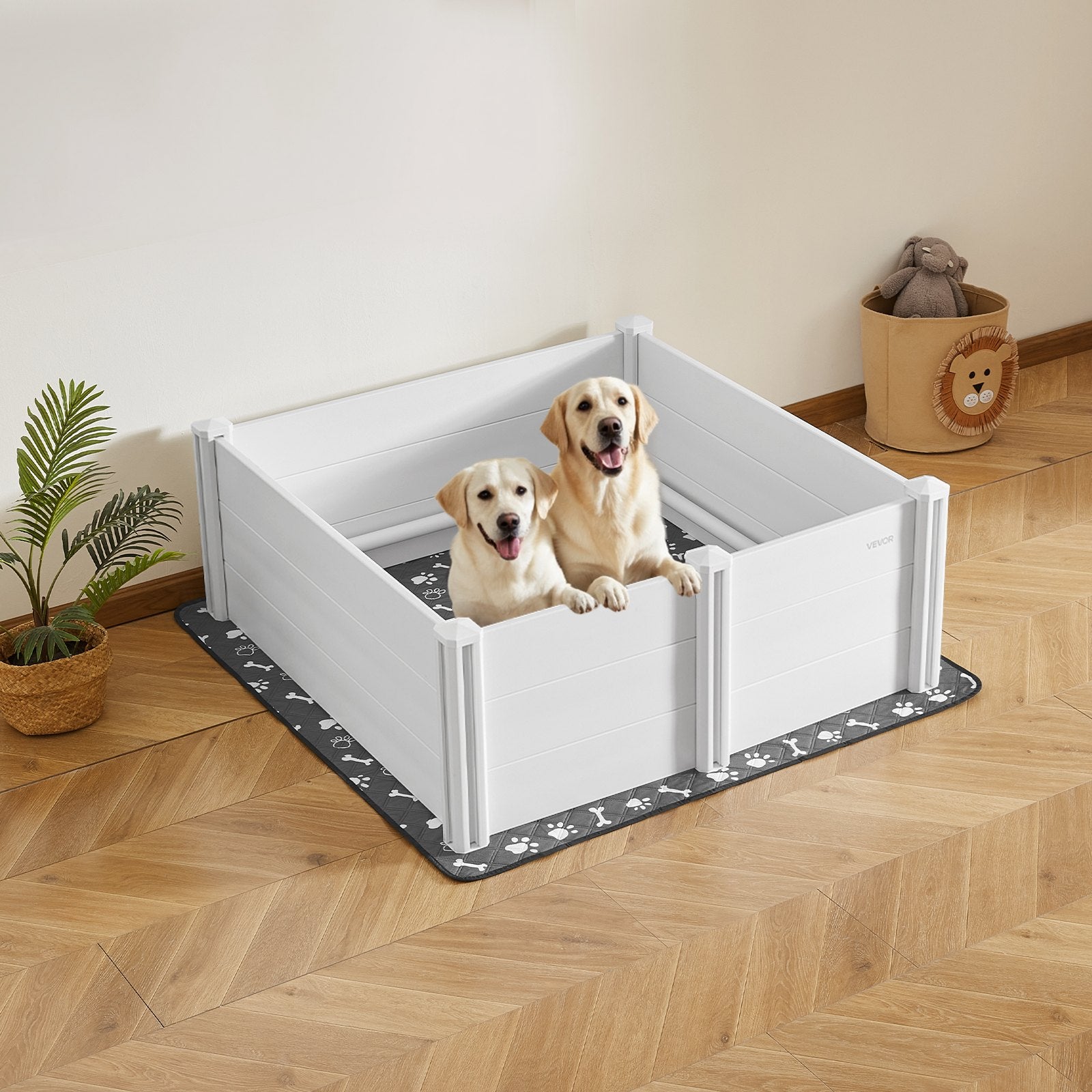 Šunų atsivedimo dėžė VEVOR KH-CW01-G, 122x122x46 cm